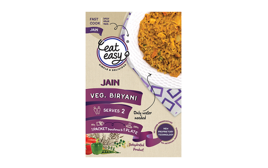 Eat Easy Jain Veg. Biryani    Box  90 grams